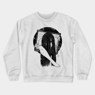 TV Set SADAKO (Black print) Crewneck Sweatshirt